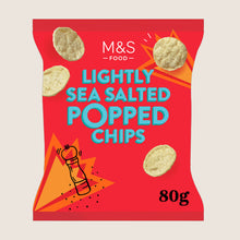 M&S Lightly Sea Salted Popped Chips 80 g