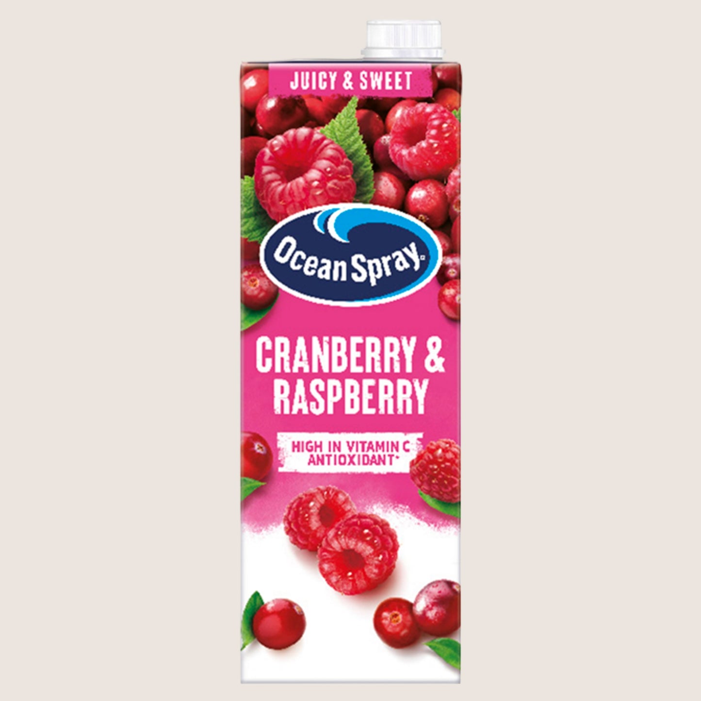 Ocean Spray Cranberry & Raspberry Juice Refreshing 1 Litre
