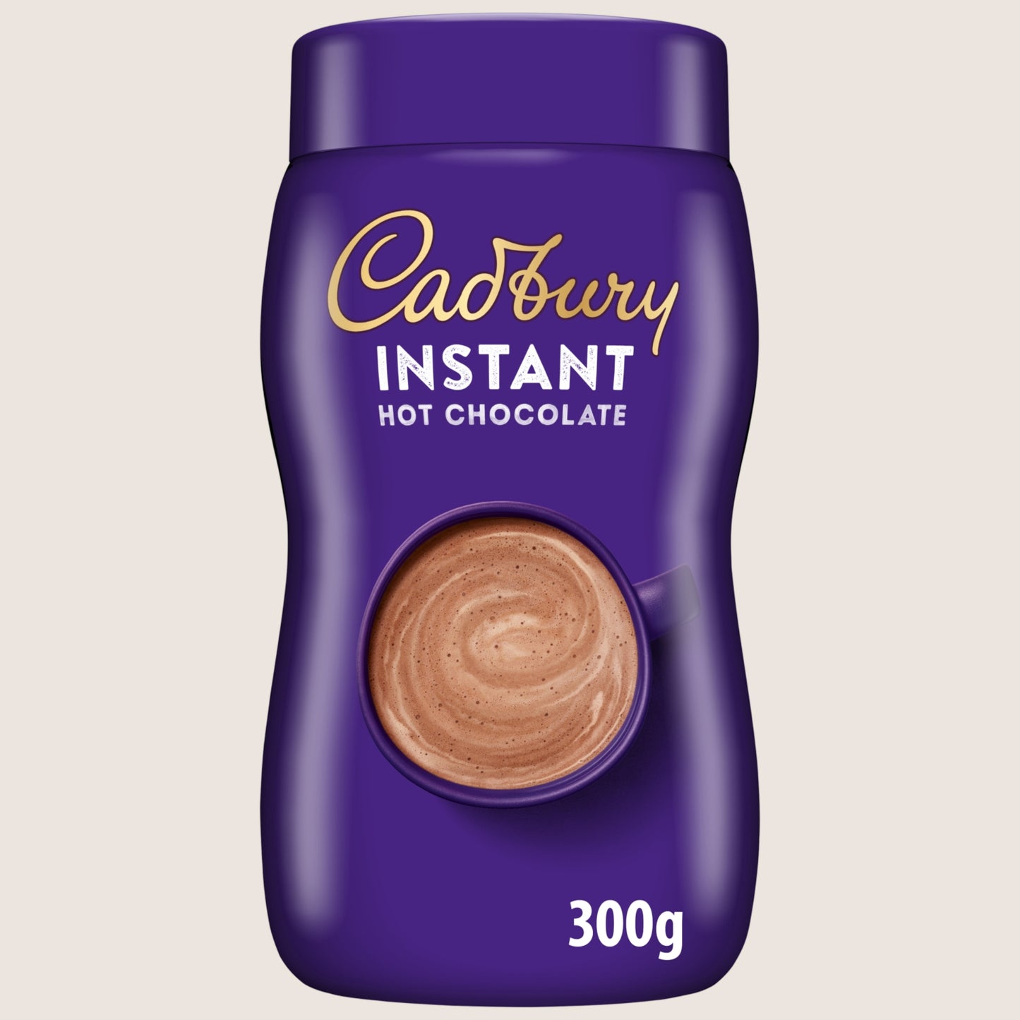 Cadbury Instant Hot Chocolate Drink Jar No Artificial Additives 300g