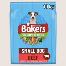 Bakers Superfoods Small Dog Beef Dry Dog Food Complete Nutrition 10kg