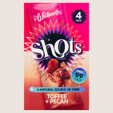 Whitworths Toffee + Pecan Shots Multipack 4 x 25g