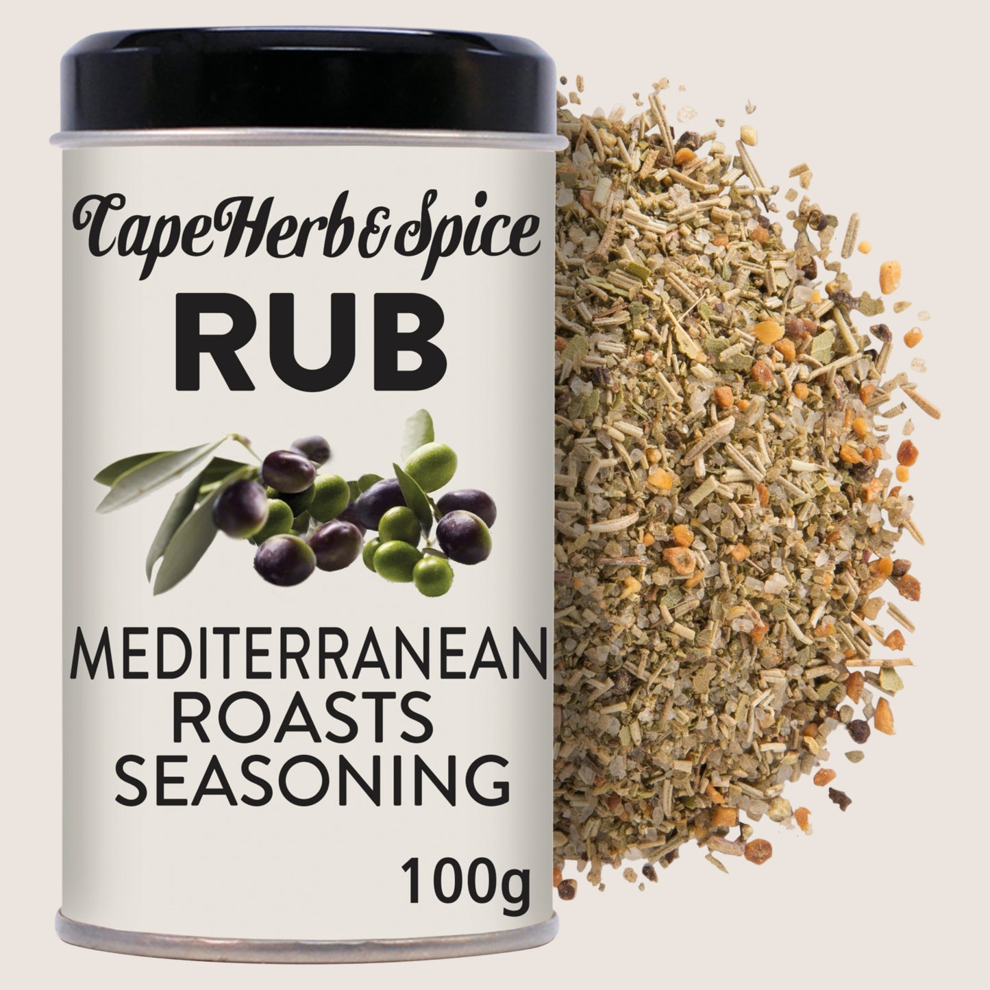 Cape Herb & Spice Rub Mediterranean Roasts Seasoning No Artificial Additives 100g