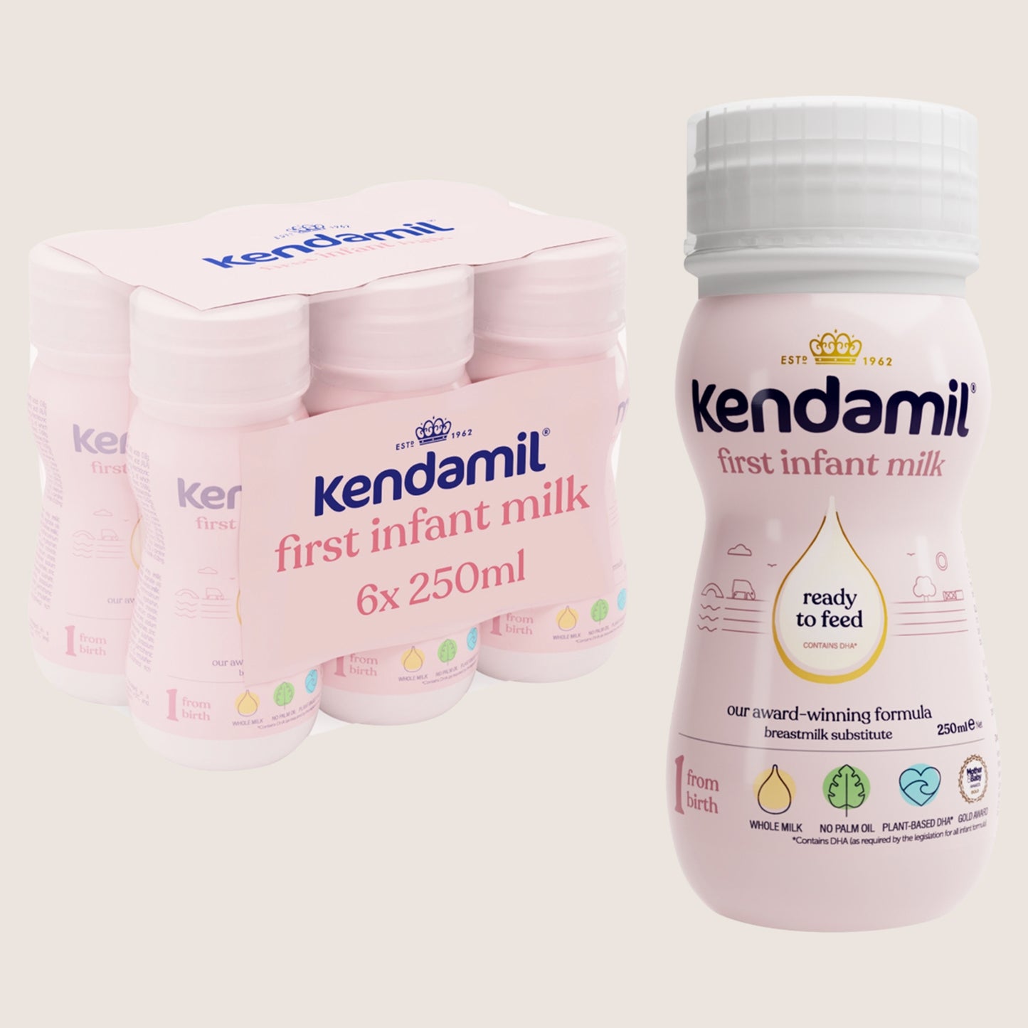Kendamil First Infant Milk Suitable from Birth 6 x 250ml
