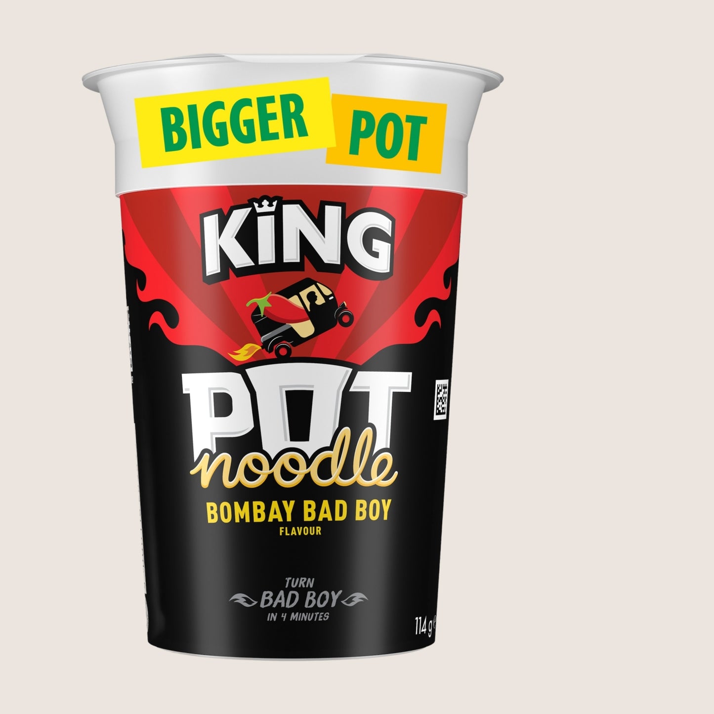Pot Noodle Bombay Bad Boy King Vegan Friendly 114 g