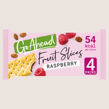 Go Ahead Raspberry Crispy Fruit Slices Snack Bars Multipack Vitamin Fortified 4 x 43., 174.6g