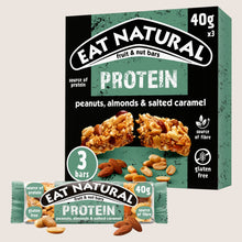 Eat Natural Protein Peanuts, Almonds & Salted Caramel Fruit & Nut Bars Protein 3 x 40g