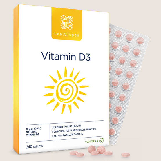 Healthspan Vitamin D3 10µg 240 tablets