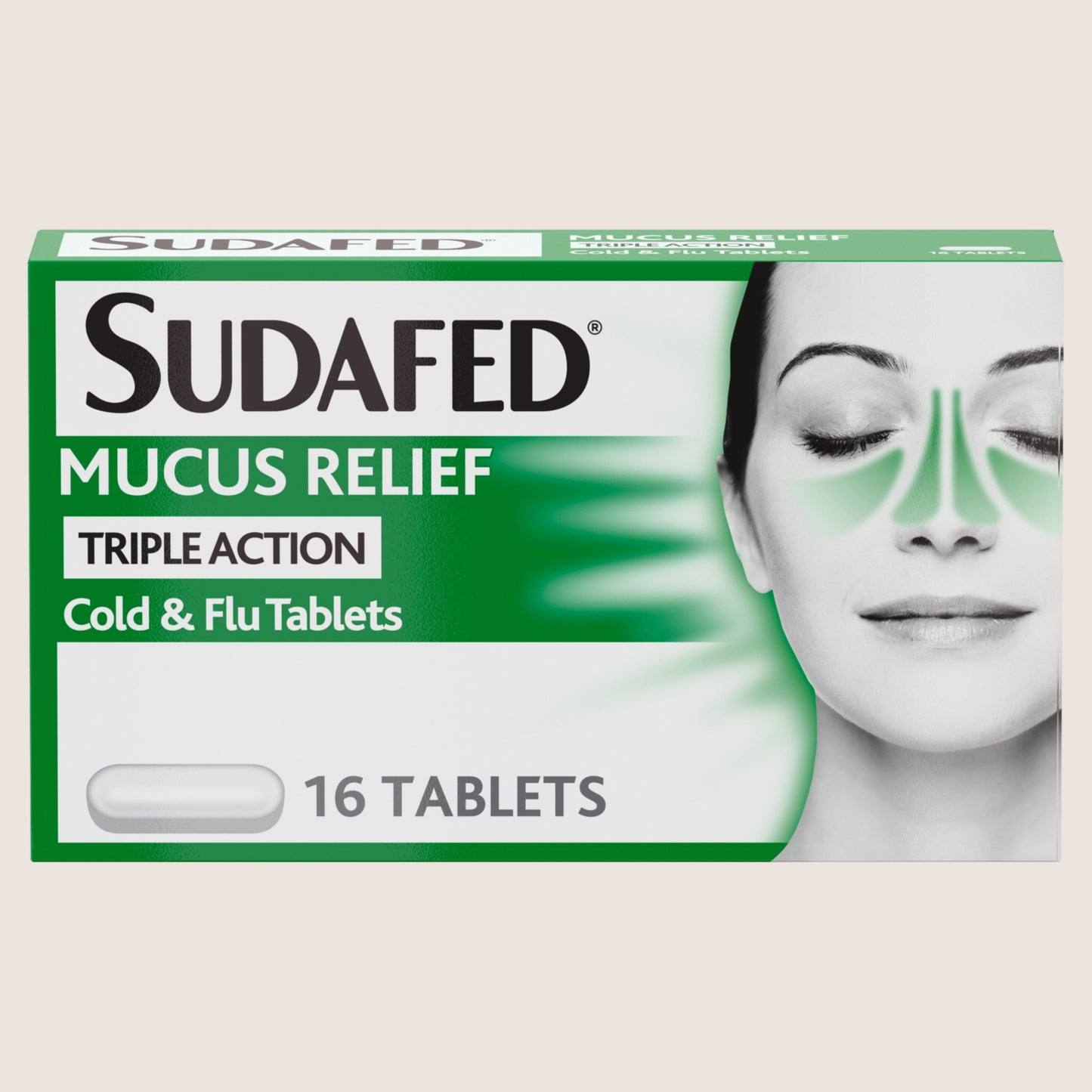 Sudafed Mucus Relief Triple Action Cold & Flu Tablets