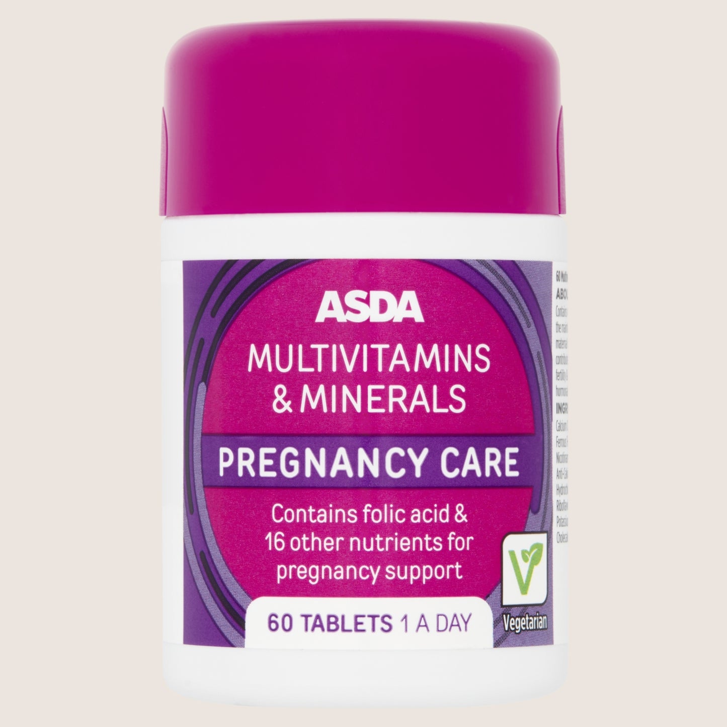 ASDA Multivitamins & Minerals Pregnancy Care Tablets 1 A Day
