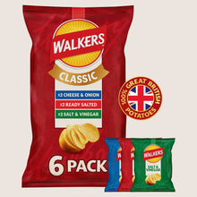 Walkers Classic Variety Crisps No Artificial Additives 6x25g