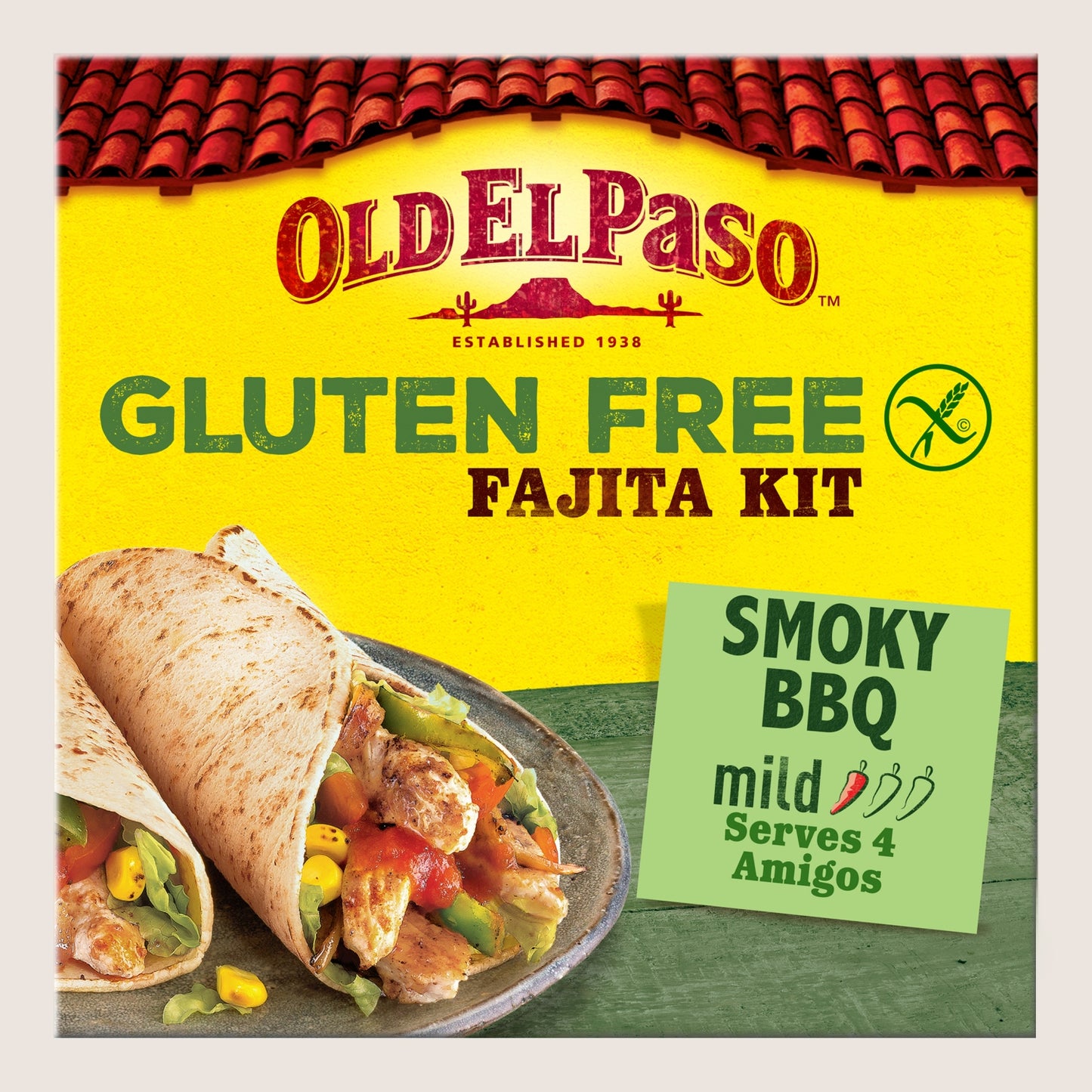 Old El Paso Gluten Free Fajita Kit Smoky BBQ Gluten Free 462g