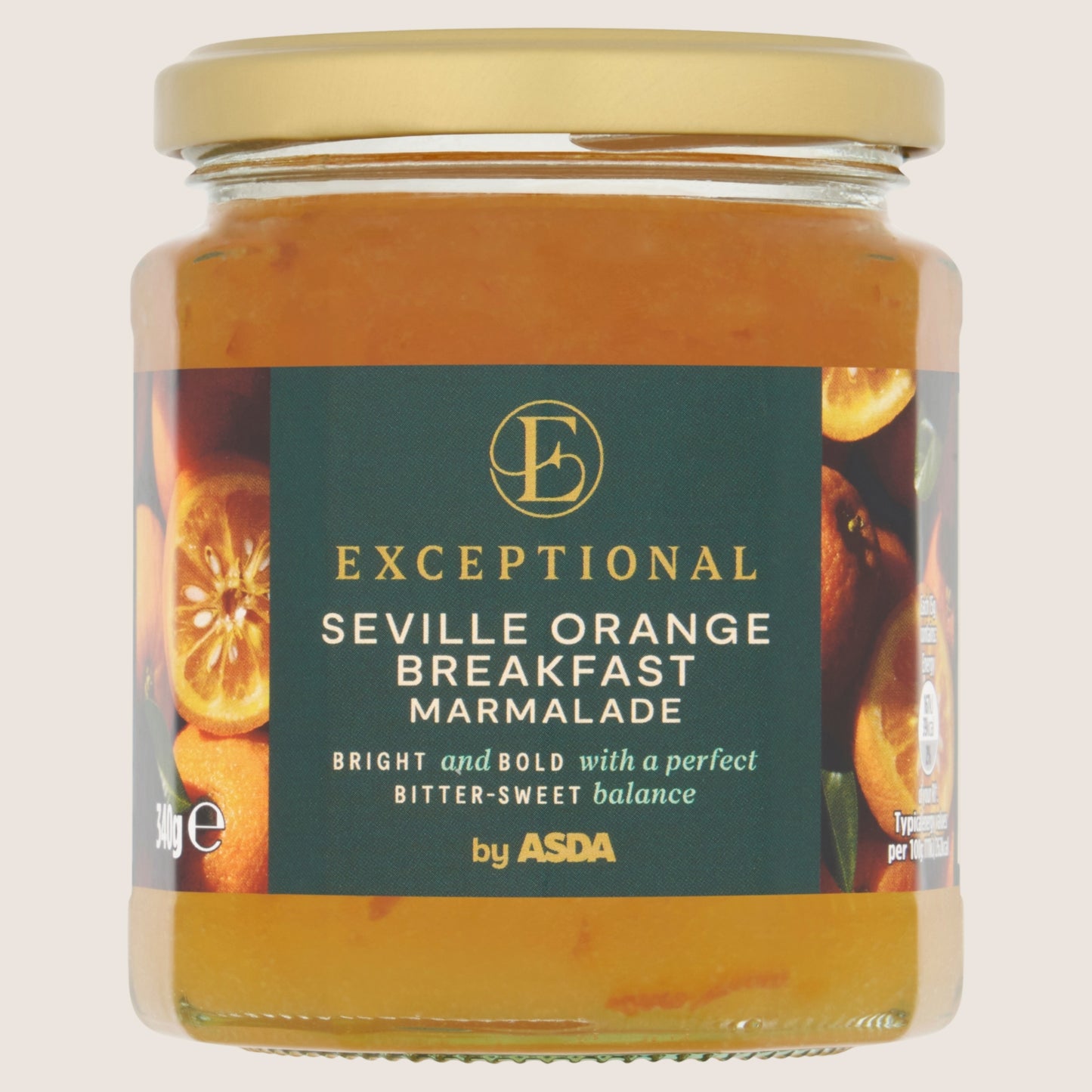 Exceptional by ASDA Seville Orange Breakfast Marmalade No Artificial Additives 340g