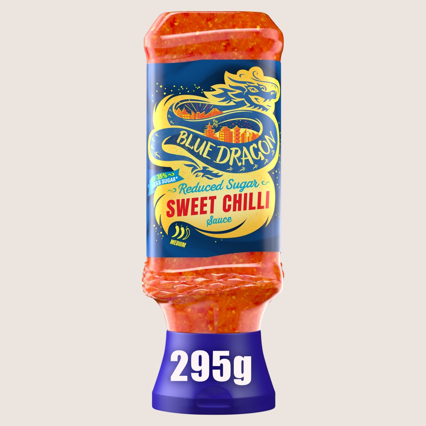 Blue Dragon Reduced Sugar Sweet Chilli Dipping Sauce Reduced Sugar 295g