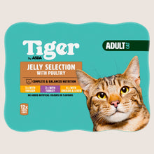 Tiger by ASDA Tiger Jelly Selection with Poultry Adult Cat Complete Nutrition 12 x 400g