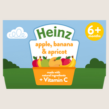 Heinz Apple Banana & Apricot Pots 6+ Months Baby Food No Artificial Additives 4 x 100g