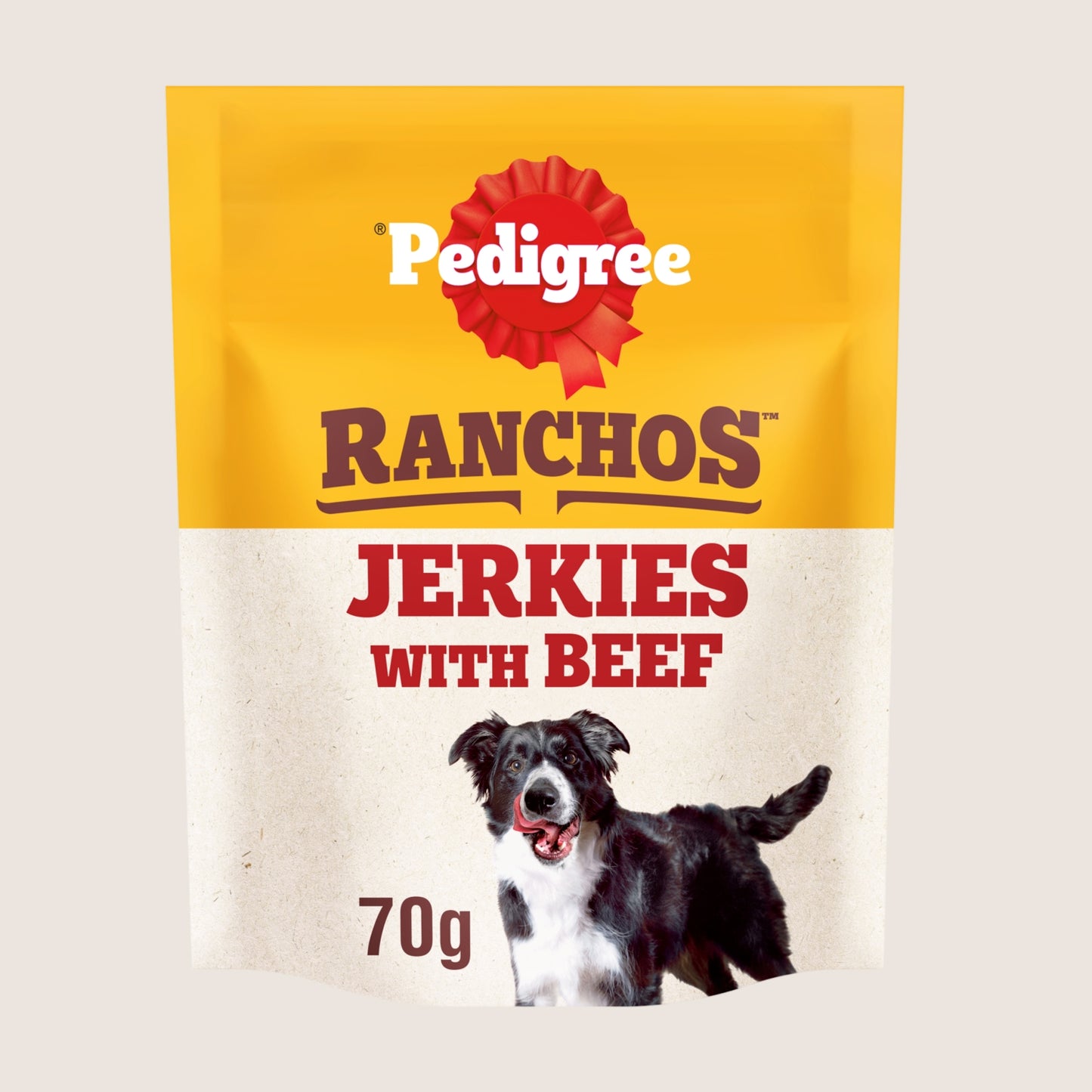 Pedigree PEDIGREERANCHOS™ Originals Jerkies Dog Chew Treat Beef Flavour No Artificial Additives 70g