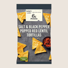 M&S Salt And Black Pepper Popped Red Lentil Tortillas 90 g