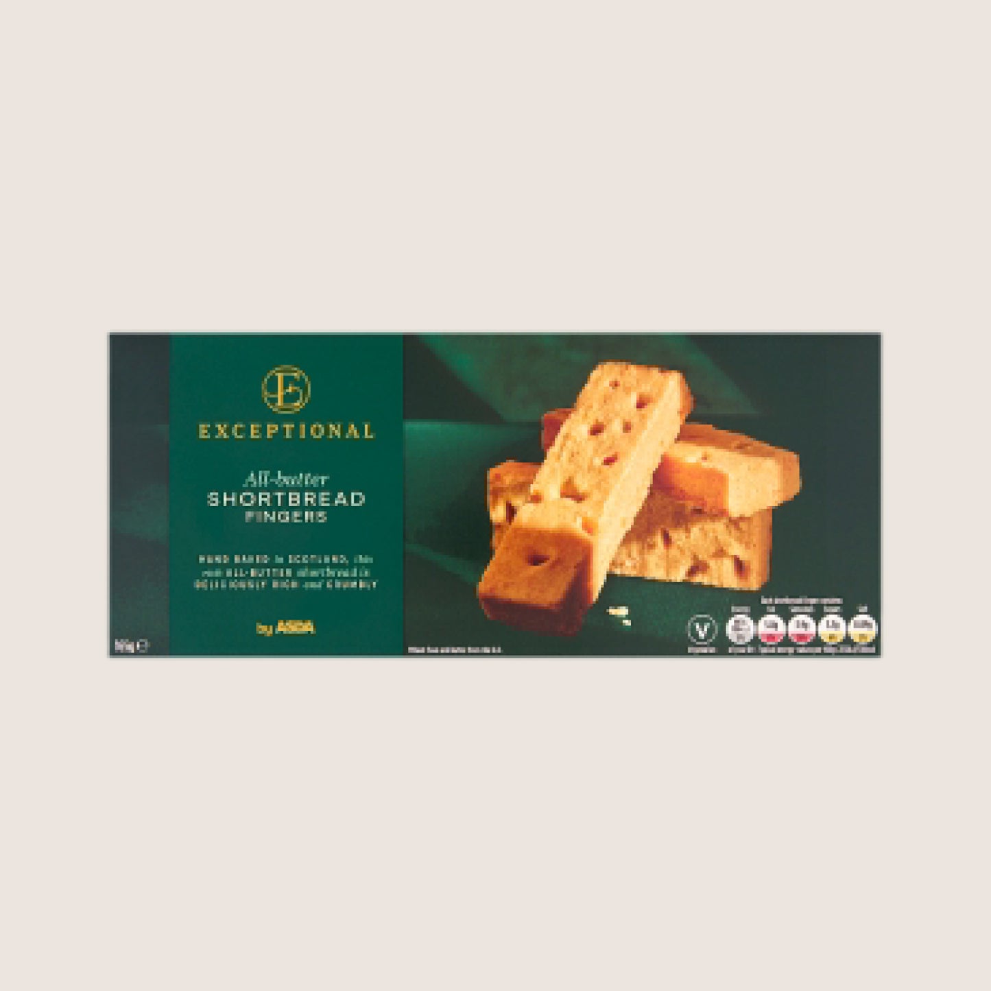 Exceptional By Asda All-Butter Shortbread Fingers Free From Artificial Additives 165g