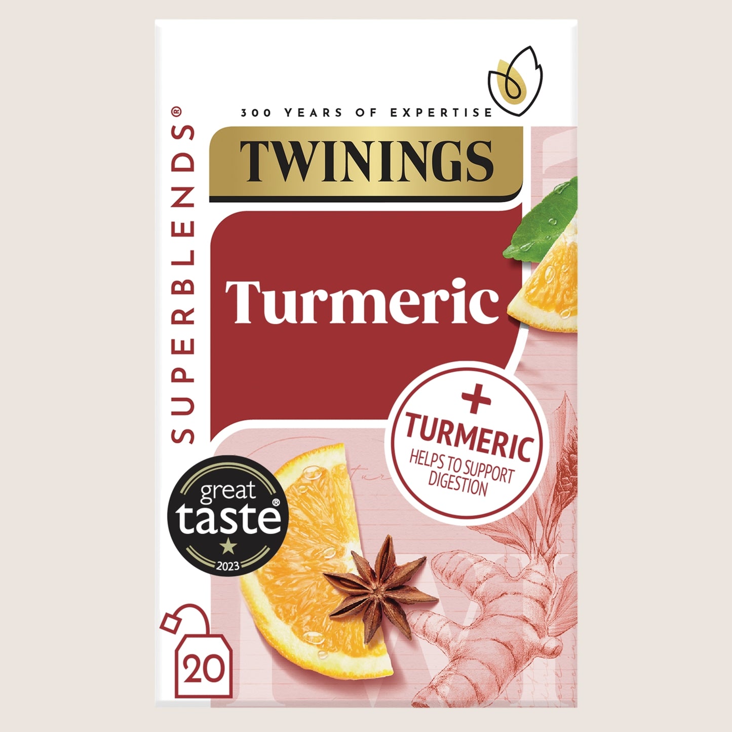 Twinings Superblends Turmeric 20 Biodegradable Plant Based Tea Bags Plant-Based 40g