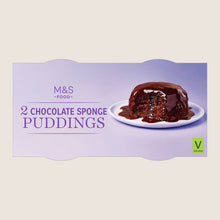 M&S Chocolate Sponge Puddings Real Chocolate 200 g