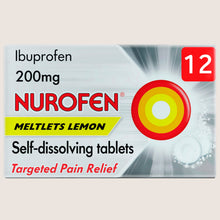 Nurofen Meltlets Lemon 200mg 12 Self-Dissolving Tablets