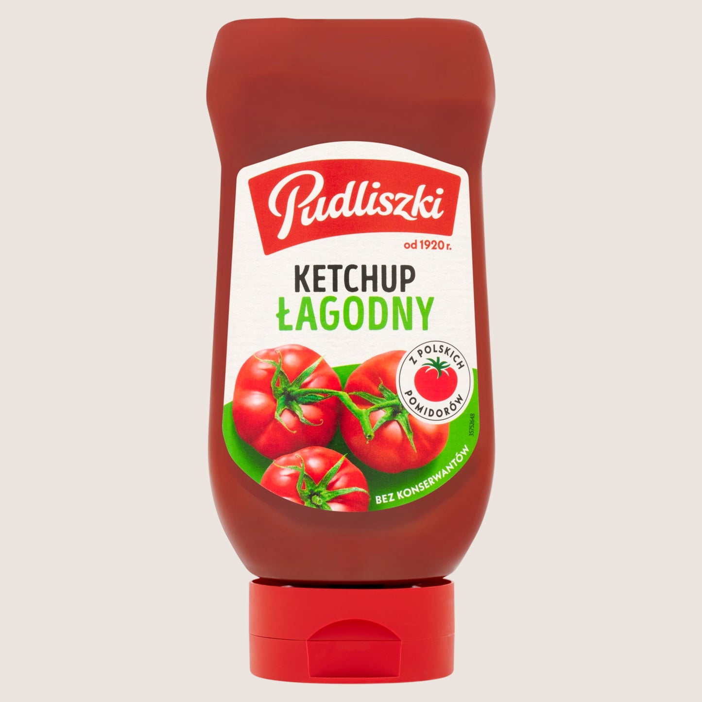Pudliszki Mild Tomato Ketchup No Artificial Additives 480g