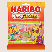 Haribo Tangfastics Minis Fruit & Cola Flavour Fizzy Jelly Sweets Fun Size Bags 11 Pack 11 x 16g