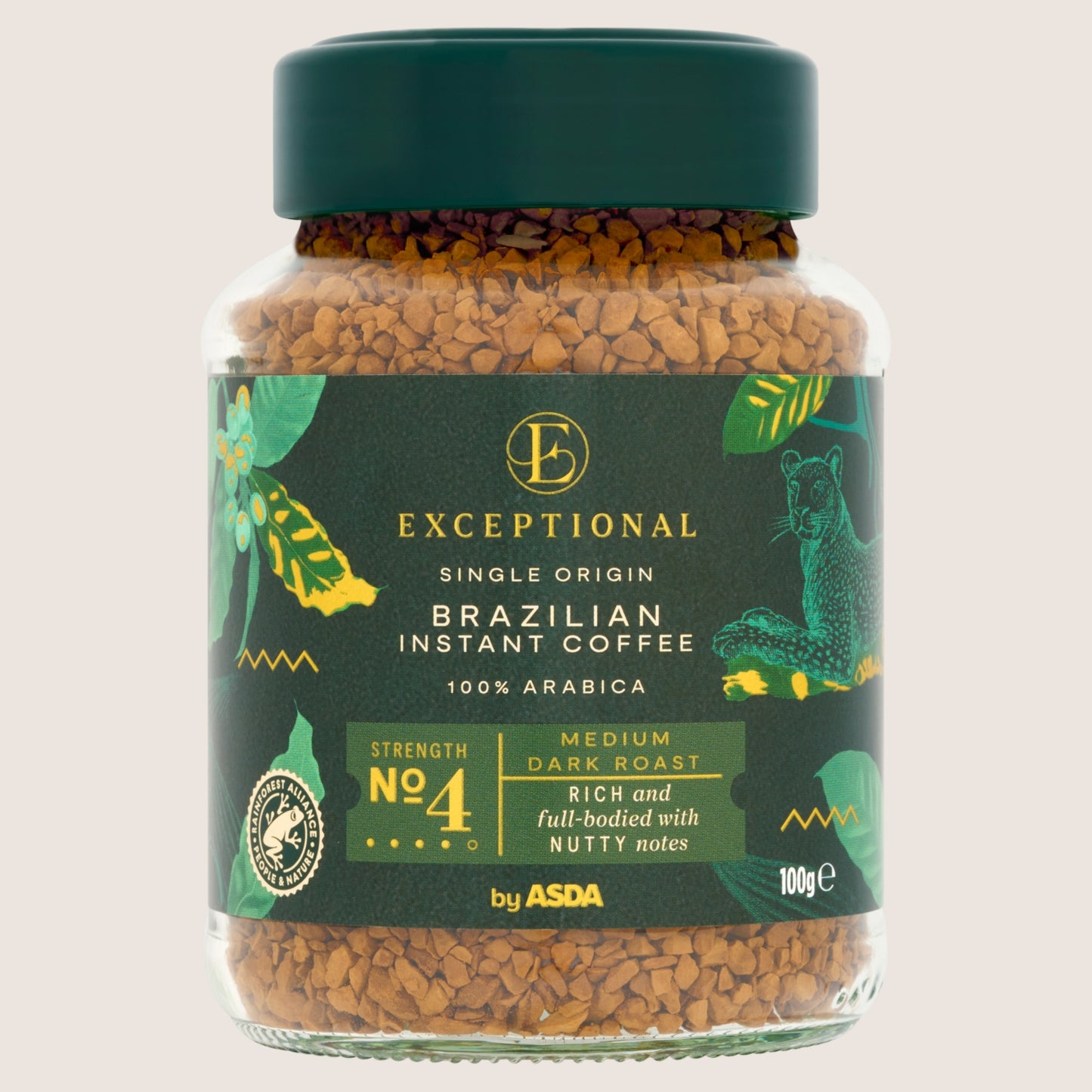 Exceptional by ASDA Brazilian Instant Coffee No Artificial Additives 100g
