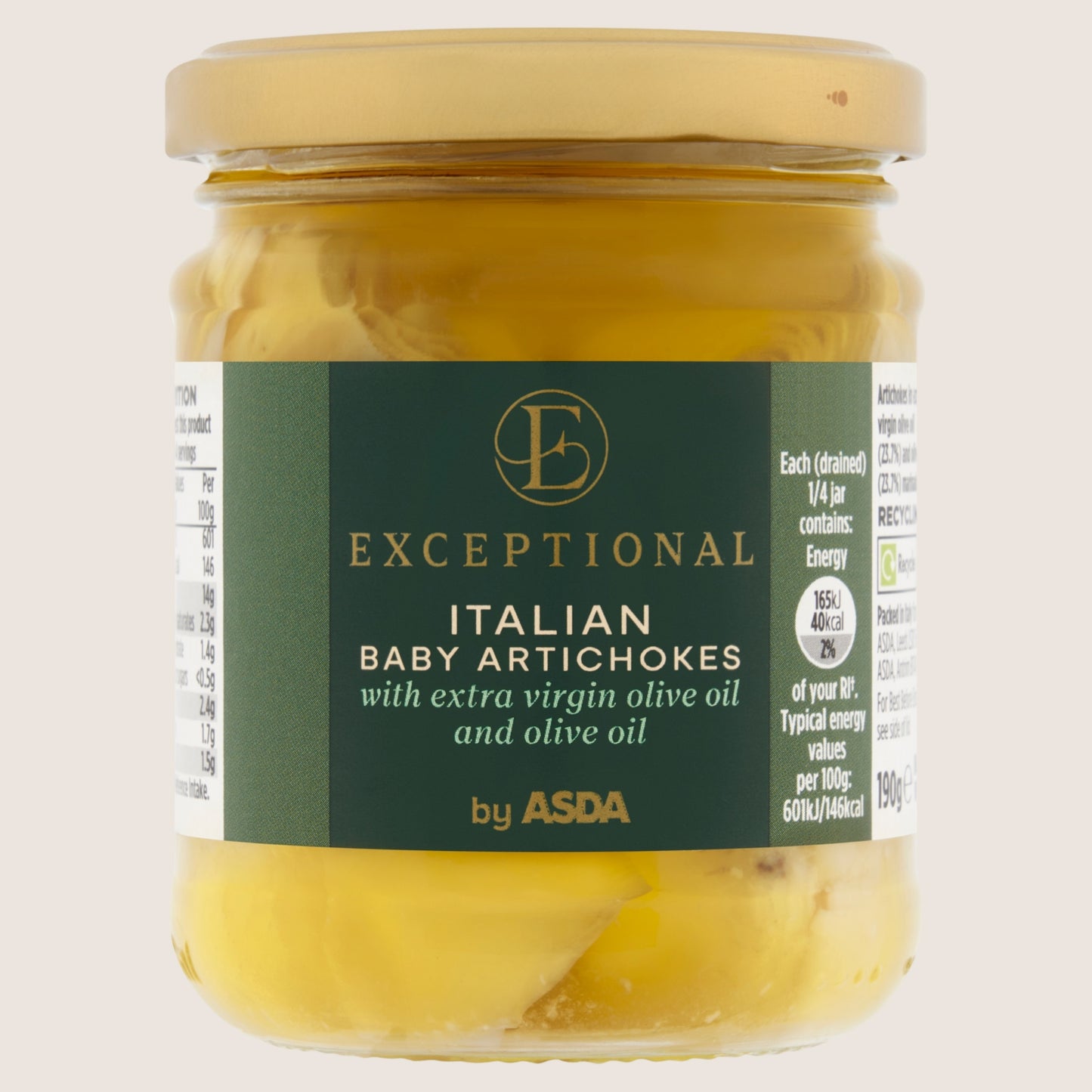Exceptional by ASDA Italian Baby Artichokes No Artificial Additives 190g