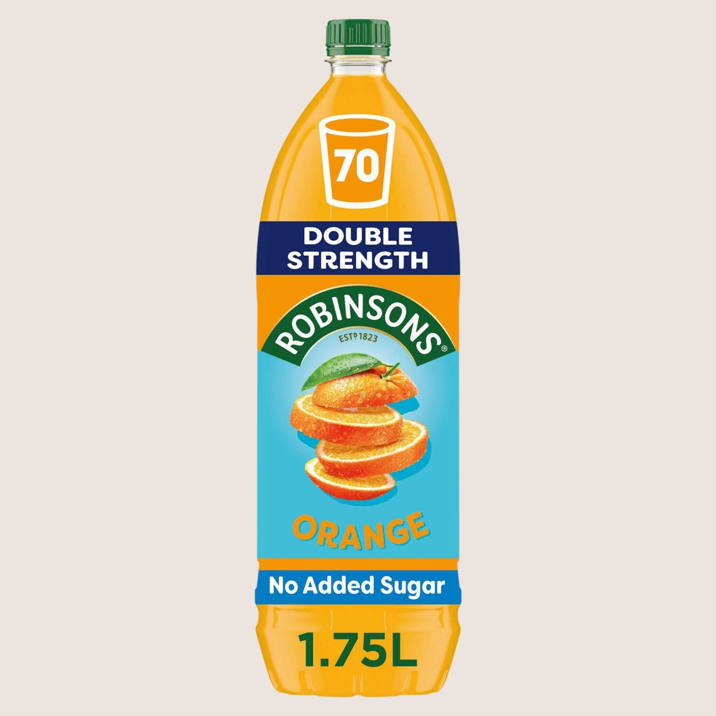 Robinsons Double Strength Orange No Added Sugar Squash 1.75L