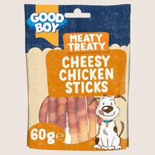Good Boy Meaty Treaty Cheesy Chicken Sticks No Artificial Additives 60g