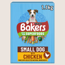 Bakers Superfoods Small Dog Chicken Dry Dog Food Complete Nutrition 1.1kg