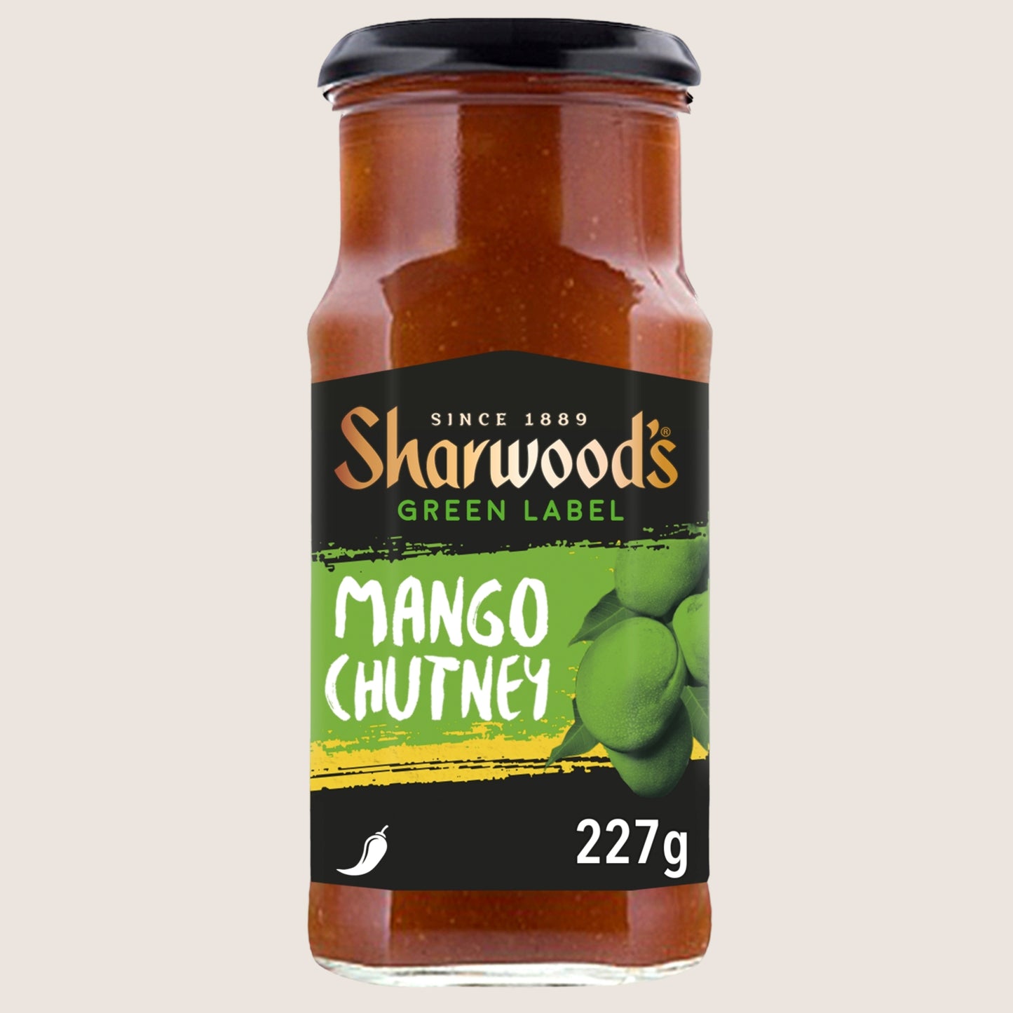 Sharwood's Green Label Mango Chutney No Artificial Additives 227g