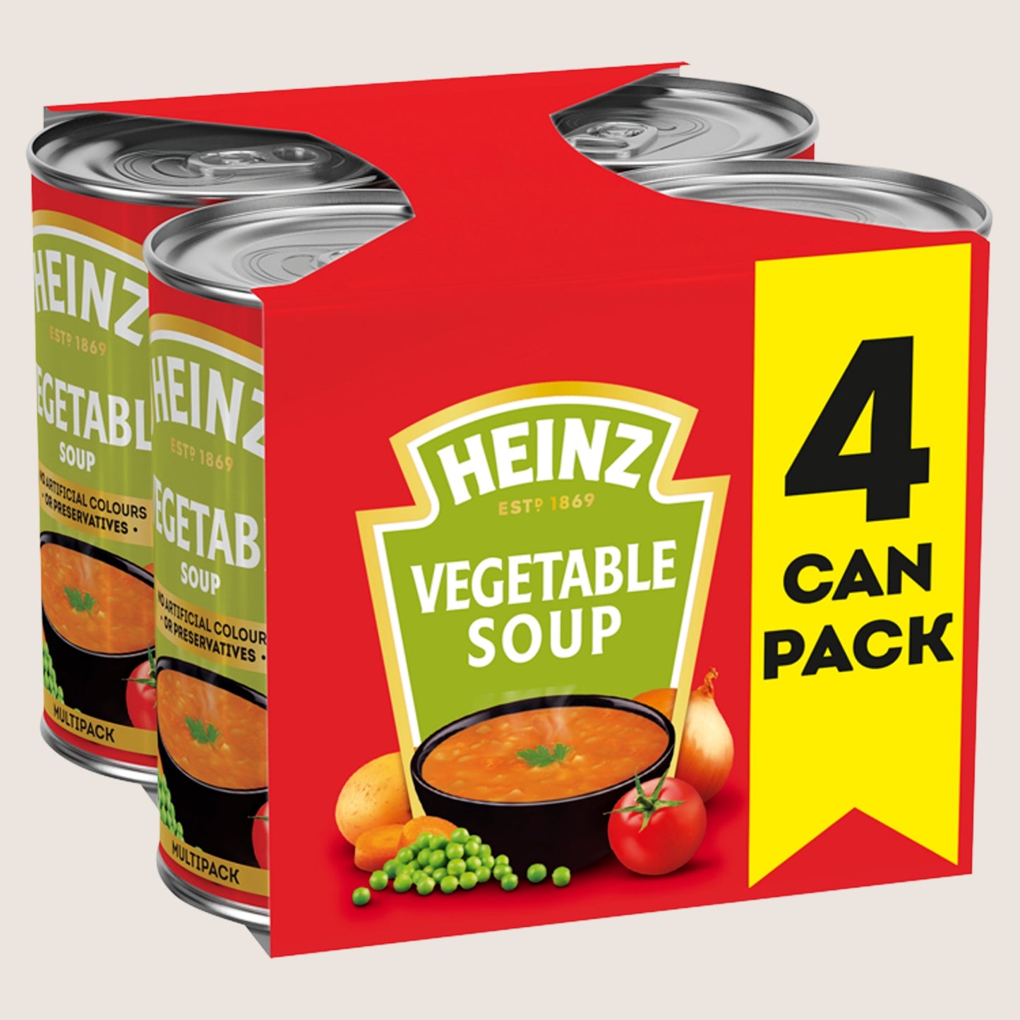 Heinz Vegetable Soup No Artificial Additives 4 x 400g