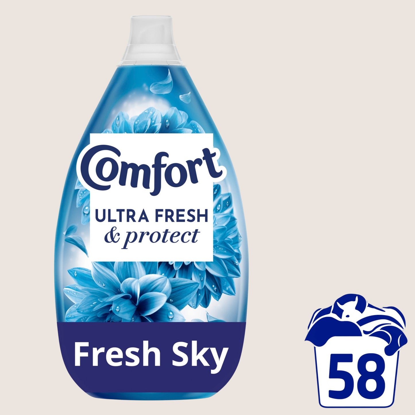 Comfort Ultra Fresh & Protect Fabric Conditioner Fresh Sky () 58 Washes 870 ml