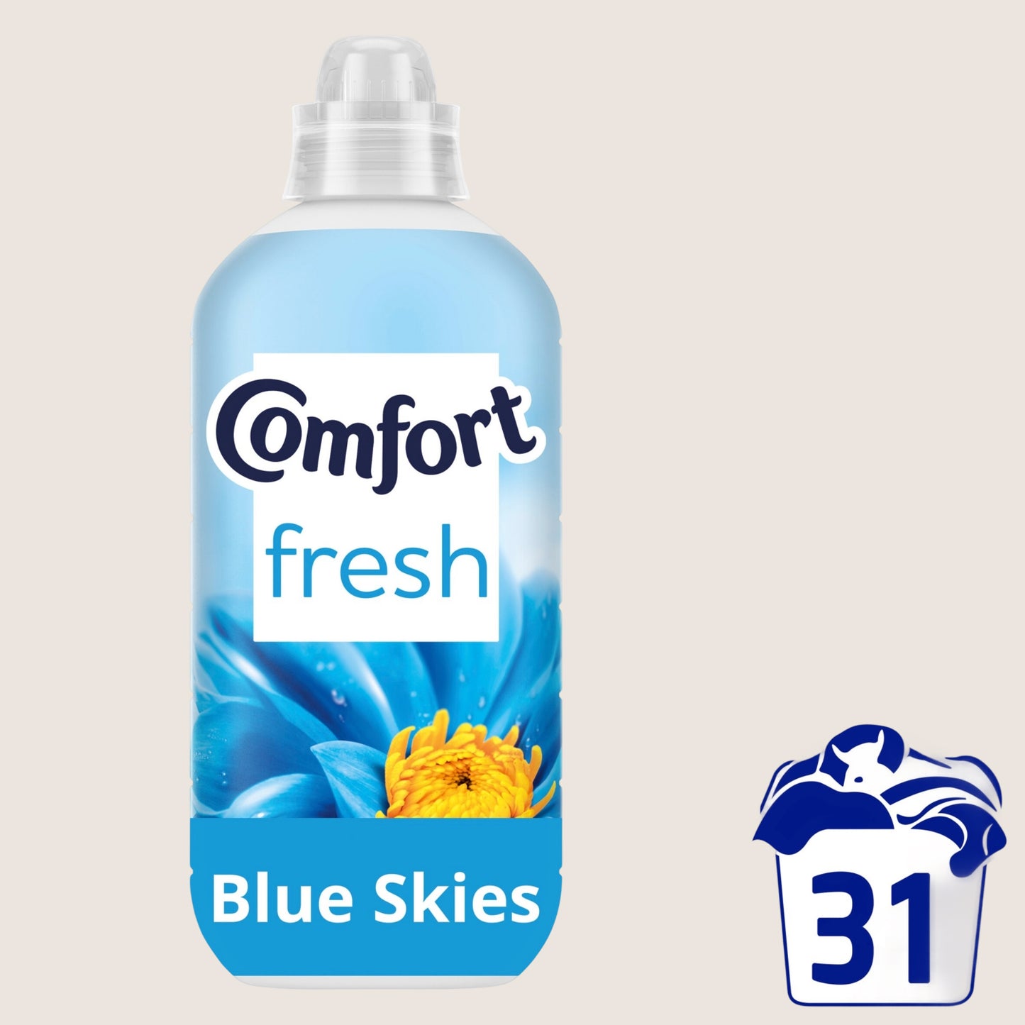 Comfort Fresh Fabric Conditioner Blue Skies () 31 Washes 930 ml