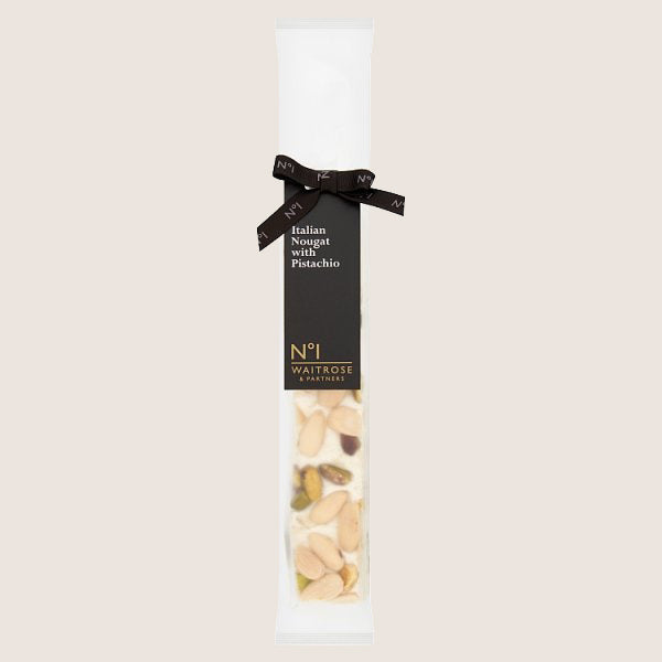 Waitrose No.1 Italian Nougat with Pistachio Quality Choice 100G