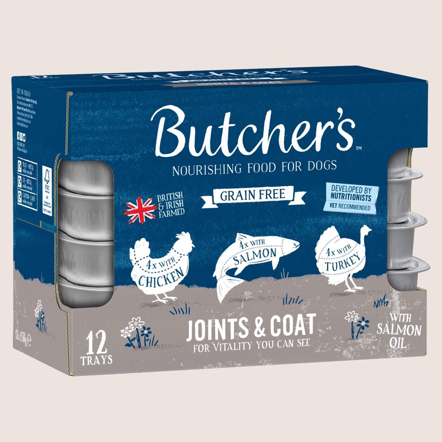 Butcher's Joints & Coat Nourishing Food for Dogs Grain Free 12 x 150g