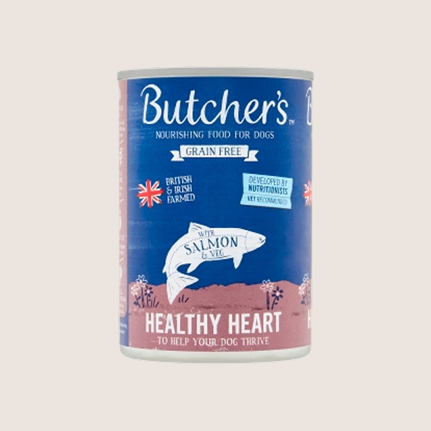 Butcher's Healthy Heart Nourishing Food for Dogs with Salmon & Veg Grain Free 390g