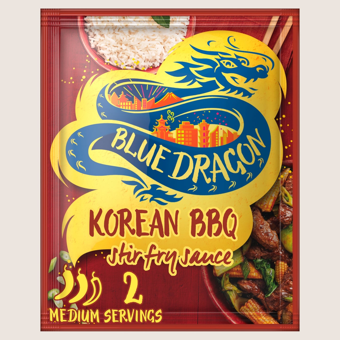Blue Dragon Korean BBQ Stir Fry Sauce No Artificial Additives 120g