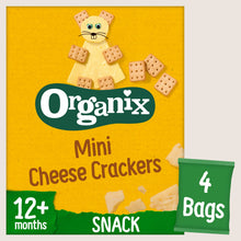 Organix Mini Cheese Crackers 12+ Months No Artificial Additives 4 x 20g