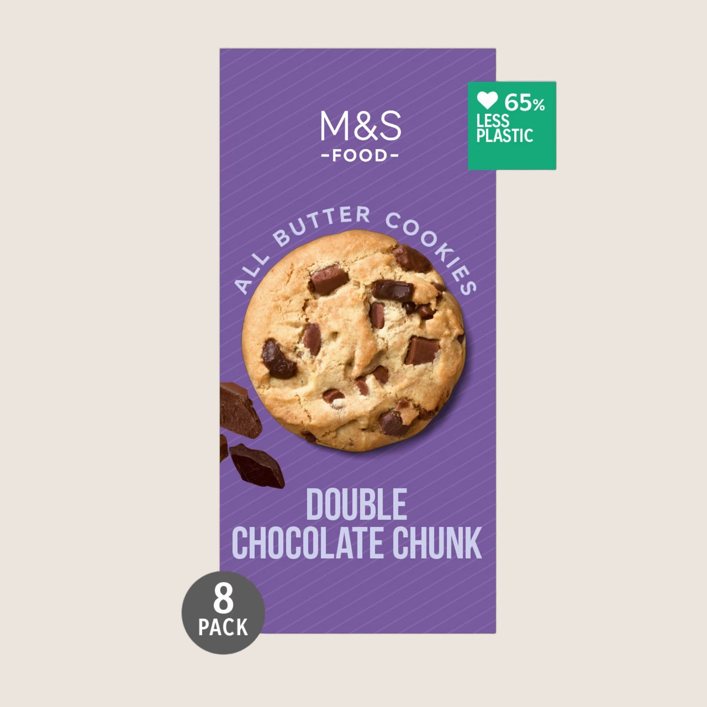 M&S All Butter Double Belgian Chocolate Chunk Cookies All Butter Recipe 200 g