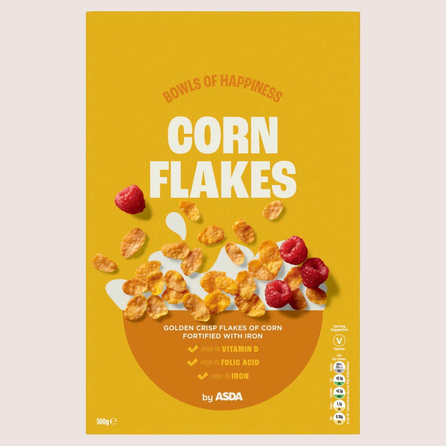ASDA Corn Flakes Vitamin Fortified 500g