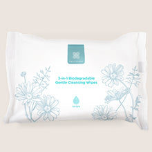 Healthspan Nurture 3−in−1 Biodegradable Gentle Cleansing Wipes