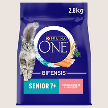 Purina ONE Senior 7+ Salmon Dry Cat Food Senior Formula 2.8kg