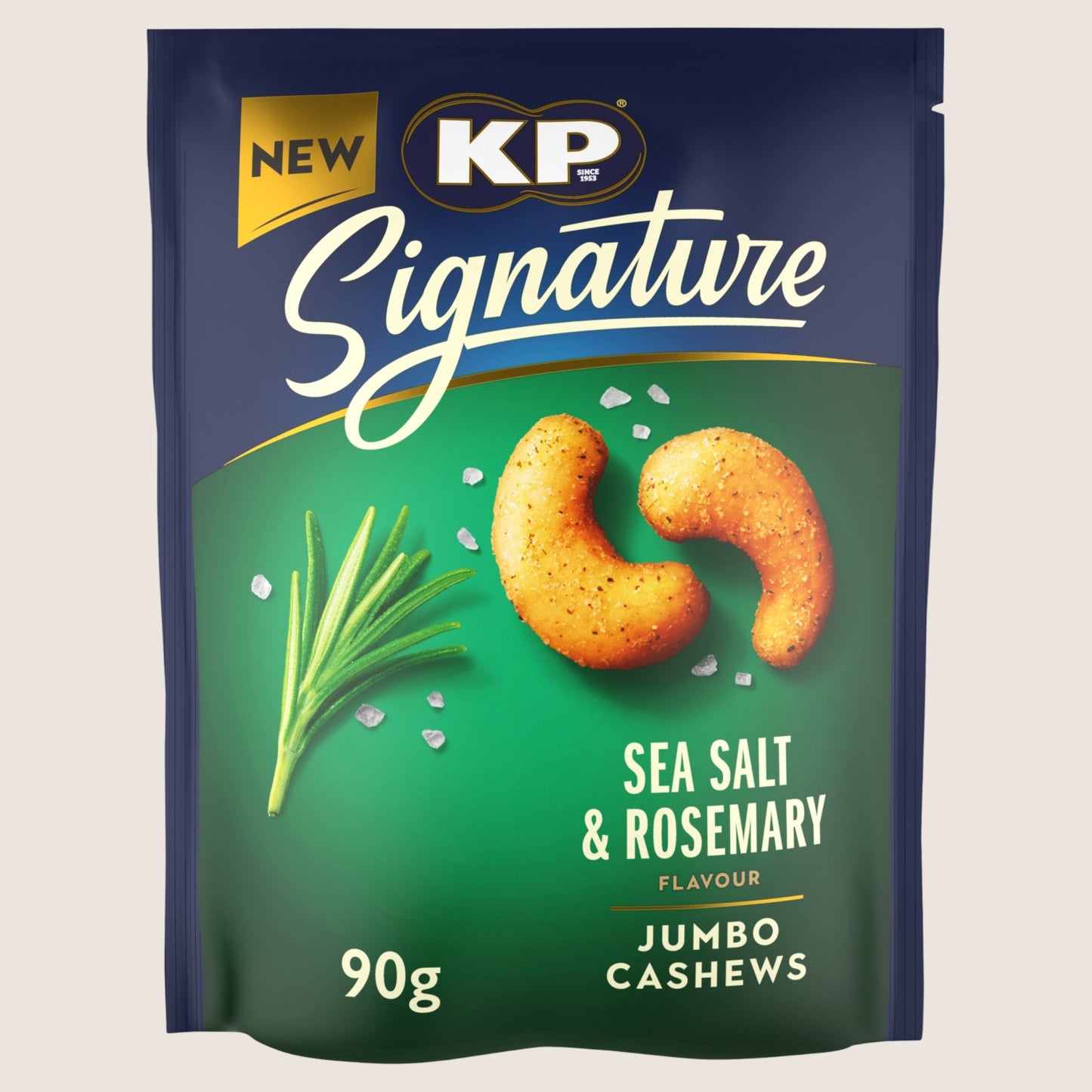 KP Signature Sea Salt and Rosemary Cashews Multipack 90g