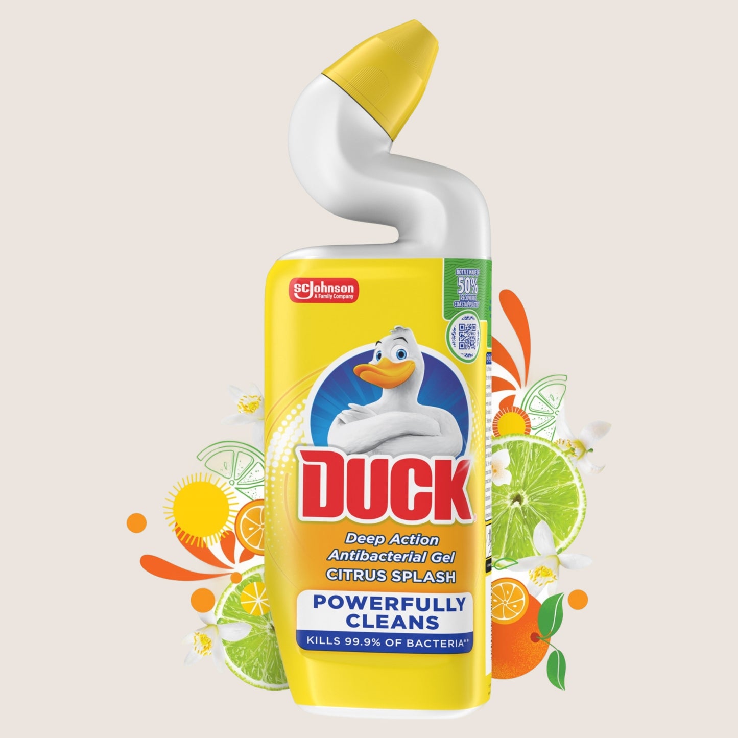 Duck Deep Action Toilet Cleaner Liquid Citrus Splash 750ml
