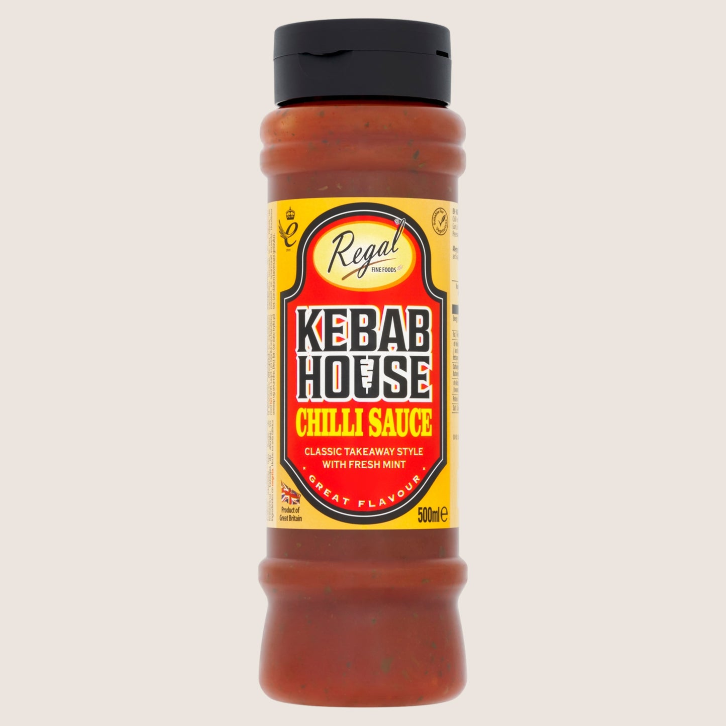 Regal Fine Foods Kebab House Chilli Sauce No Artificial Additives 500ml