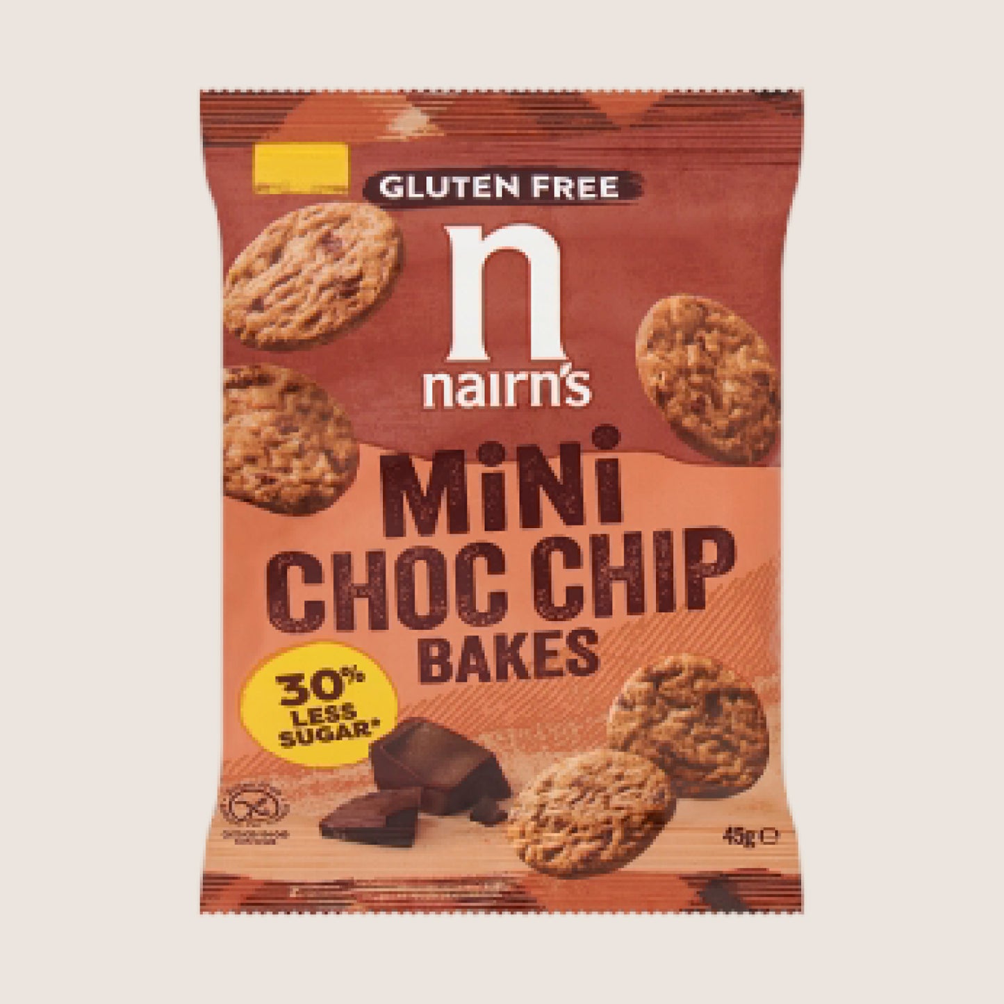 Nairn's Mini Choc Chip Bakes Free From Artificial Additives 45g