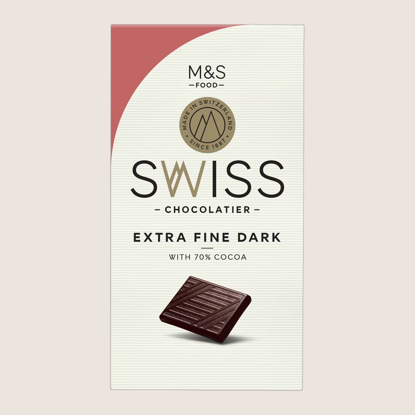 M&S Swiss Extra Fine Dark Chocolate 125 g